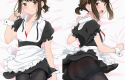 『がんばれ同期ちゃん』同期ちゃんのエロいメイド服でパンツが丸出しのエロ抱きまくら!の画像