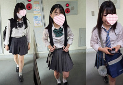 [ねんいち動画] え？！アソコからなにか垂れてる？！ノーパン登校3名＜盗撮＞の画像