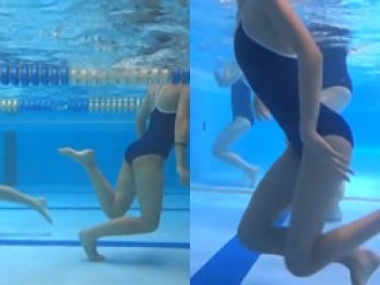 プールで泳ぐえっちなスク水集団が水中で盗撮されてしまう エログちゃんねるあんてな