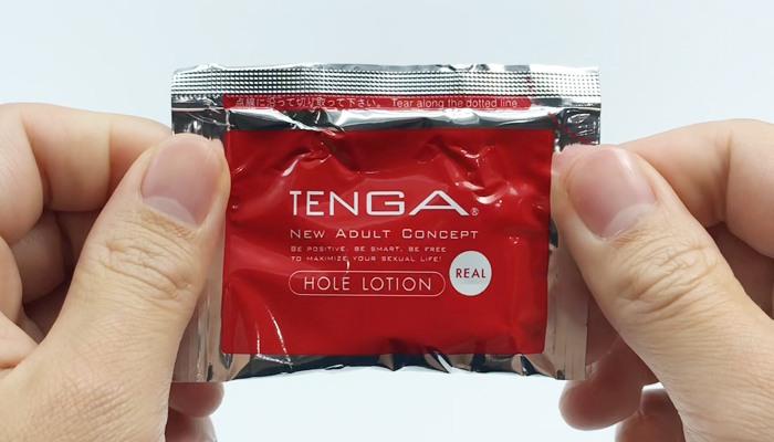 TENGA SPINNER 01TETRAに付属しているローションの画像