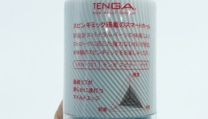 TENGA SPINNER 01TETRAのパッケージ裏の画像
