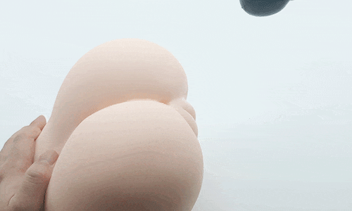 ぷにあなDXにディルドを挿入しているアニメーション画像