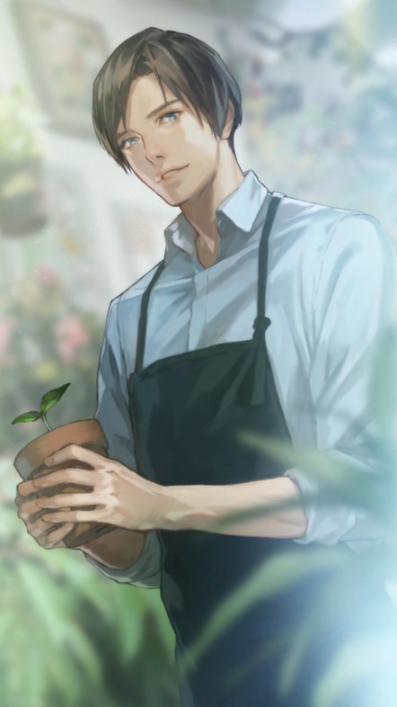 【画像】22_囚われのパルマ_ハルト_スチル_植木鉢