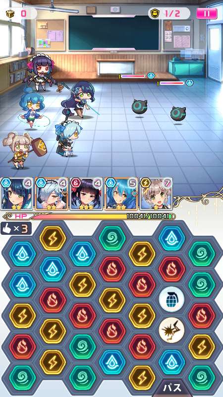 ProjectQTバトル画面