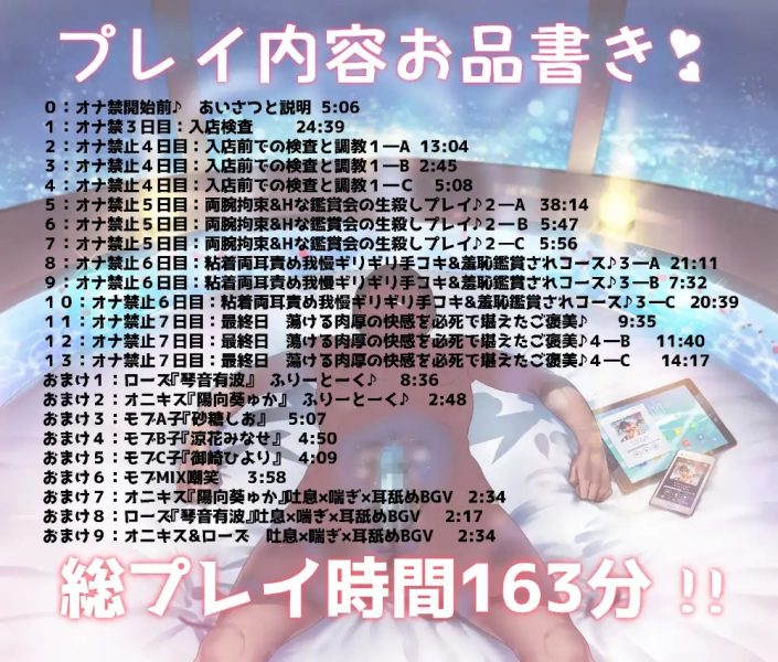 快楽地獄～Wサキュバスによる最高の焦らし7日間射精管理オナサポ♪～発狂寸前ダブルM男イジメ♪