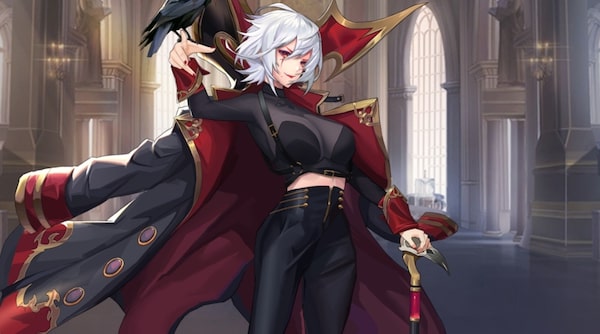 レリックファンタジアXのヴァイオレットの立ち絵