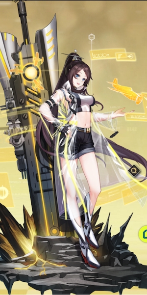 艦隊少女のレキシントンの立ち絵
