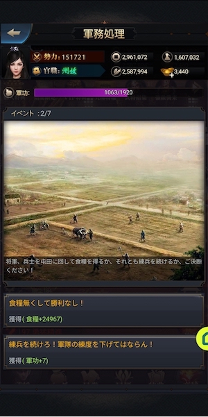 キングオブライフの軍務ページ