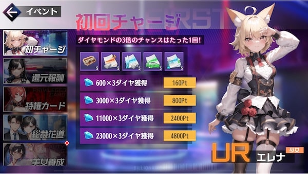 総裁の野望の課金ページ