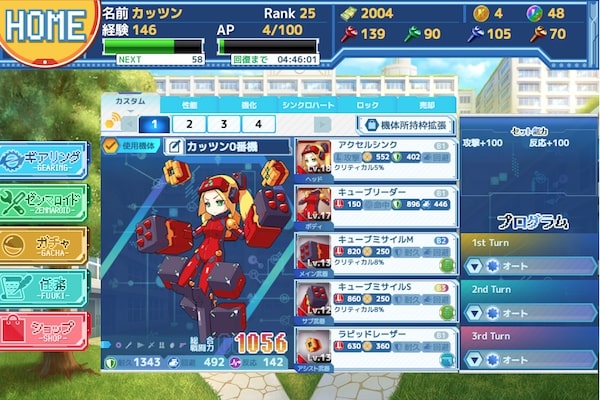 プエラエクスマキナのカスタムページ