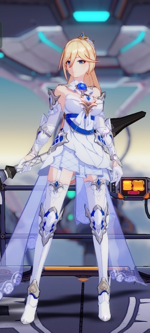 崩壊3rdのデュランダルの白いドレス姿