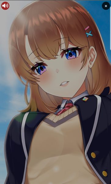 となりのガールフレンドボイス付き画面
