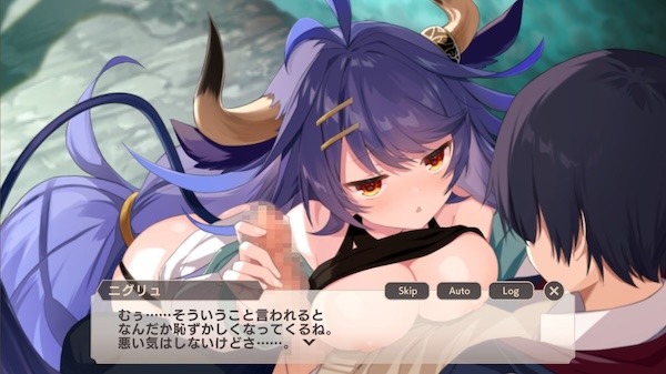 モンスター娘TDXのニグリュの手コキシーン