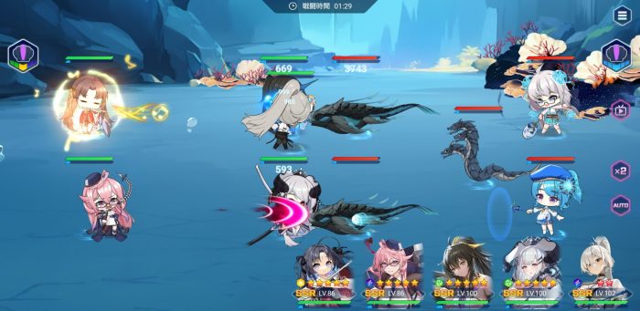 抜錨せよ!ナビ少女!Rの戦闘画面