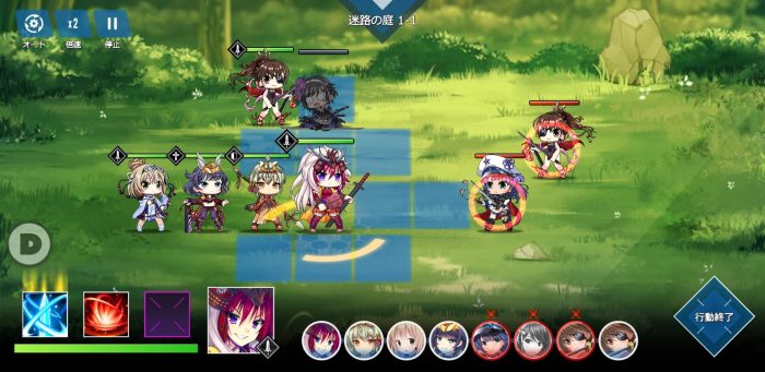 神刃姫：改の戦闘画面