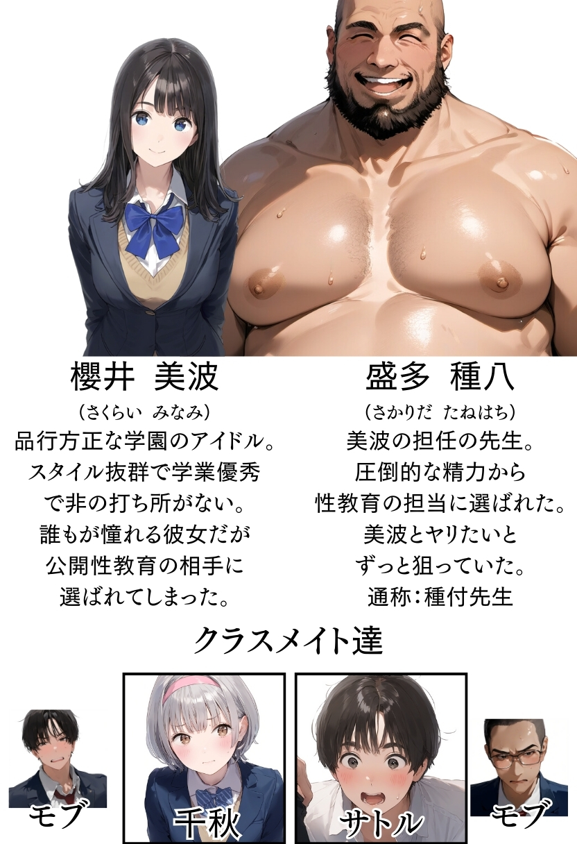 【熱血!種付け先生】少子化対策のため学園一の美少女が種付けおじさんに寝取られた件14