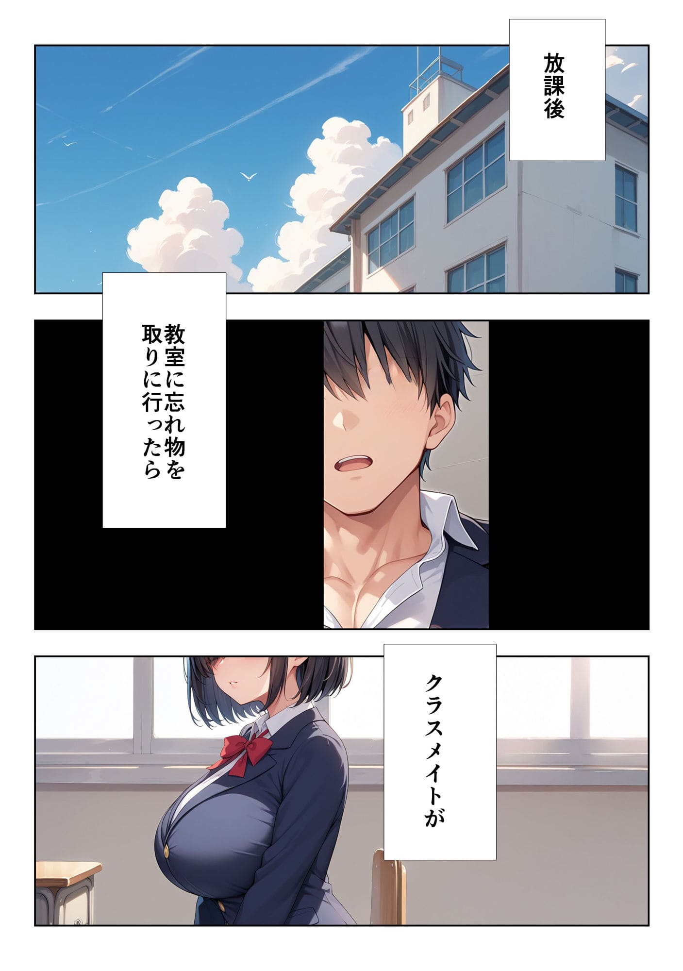 地味巨乳ちゃんの秘密の趣味 サンプル画像2