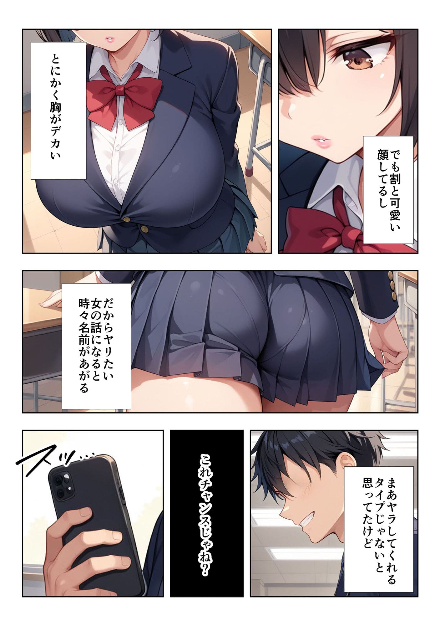 地味巨乳ちゃんの秘密の趣味 サンプル画像7