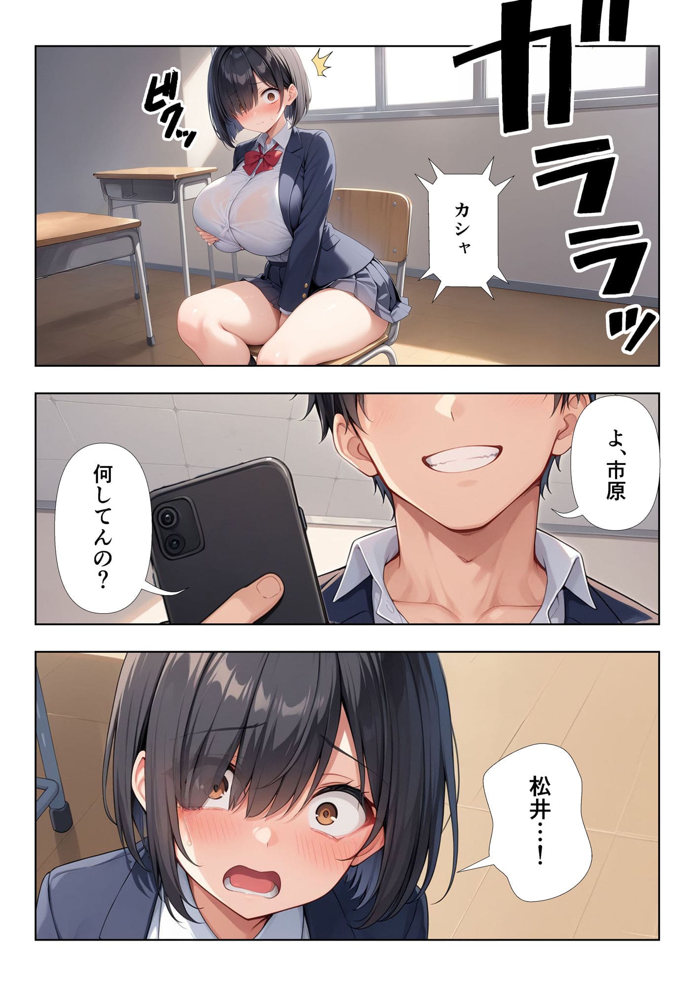 地味巨乳ちゃんの秘密の趣味 サンプル画像8