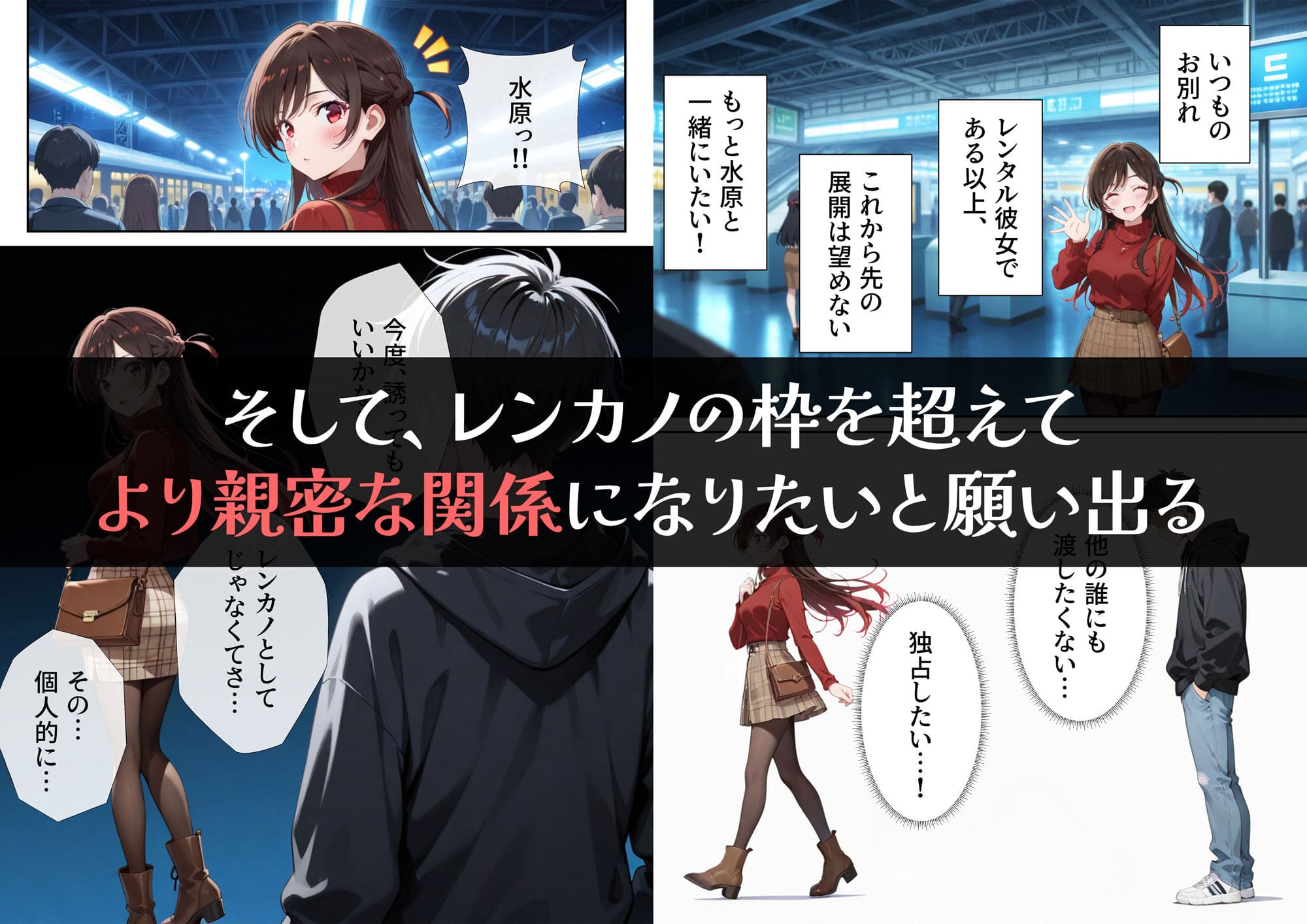 レンタル彼女、催◯洗脳で寝取ります サンプル画像3