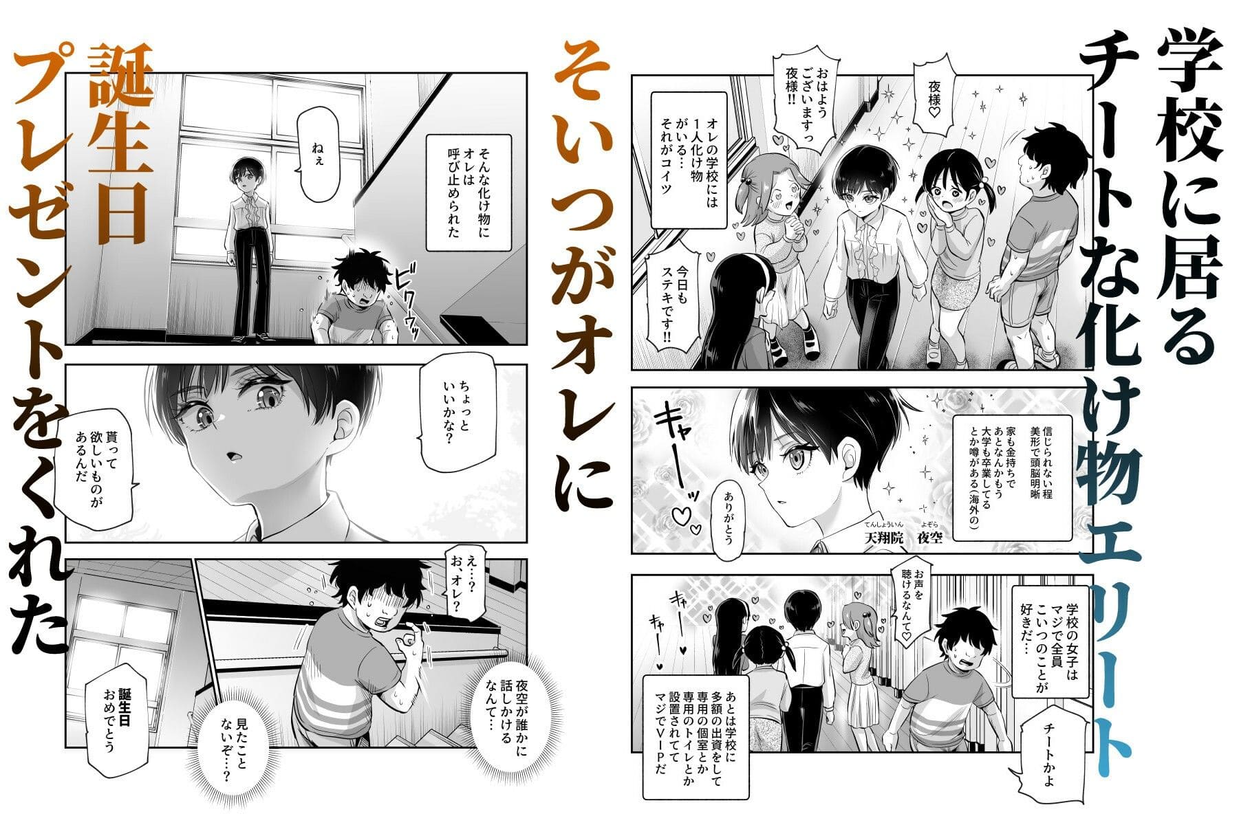 ボクの人権をあげるEX 学校で一番モテて金持ちで天才のエリートが誕生日プレゼントに人権をくれた話（しかも女） サンプル画像1