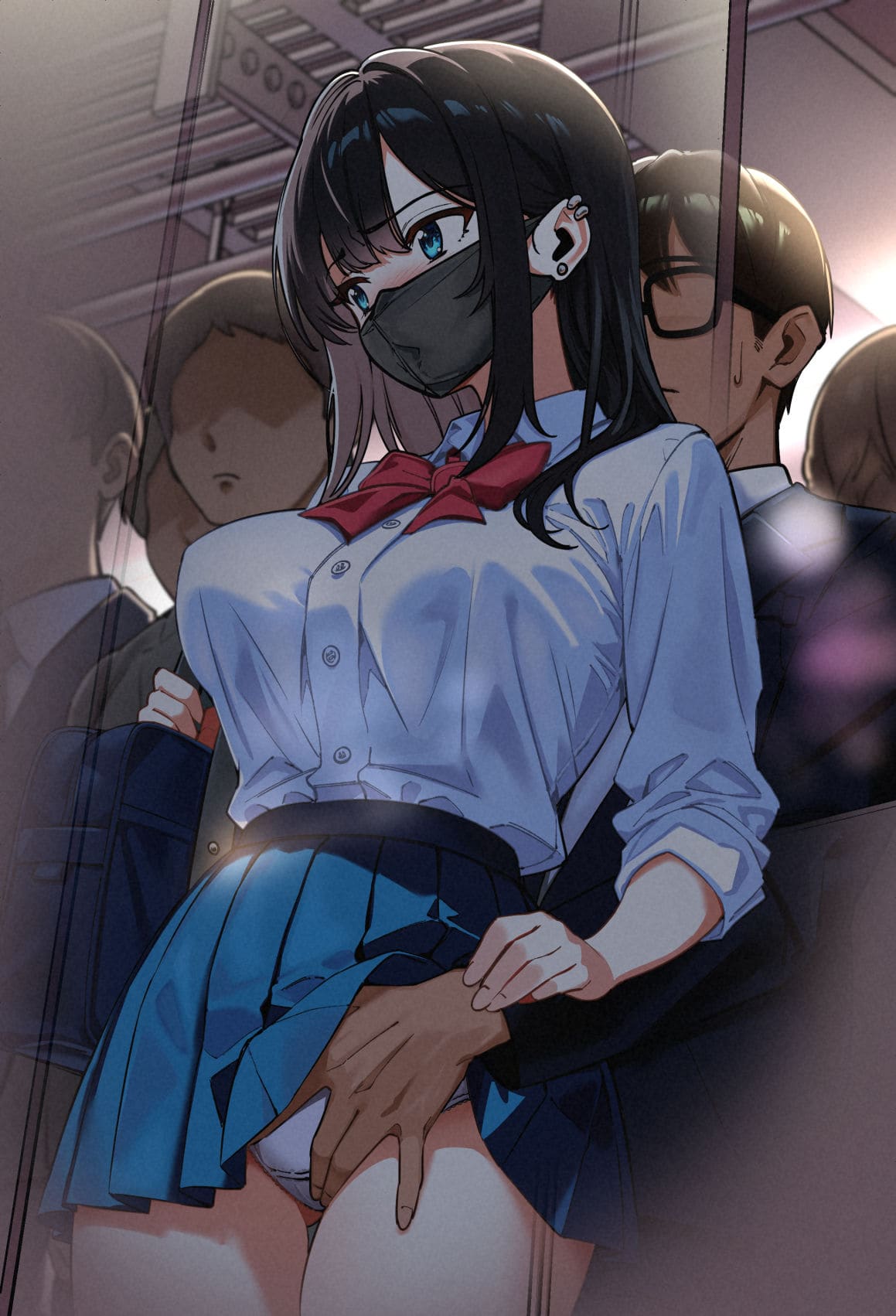 電車、女子〇生。 サンプル画像8