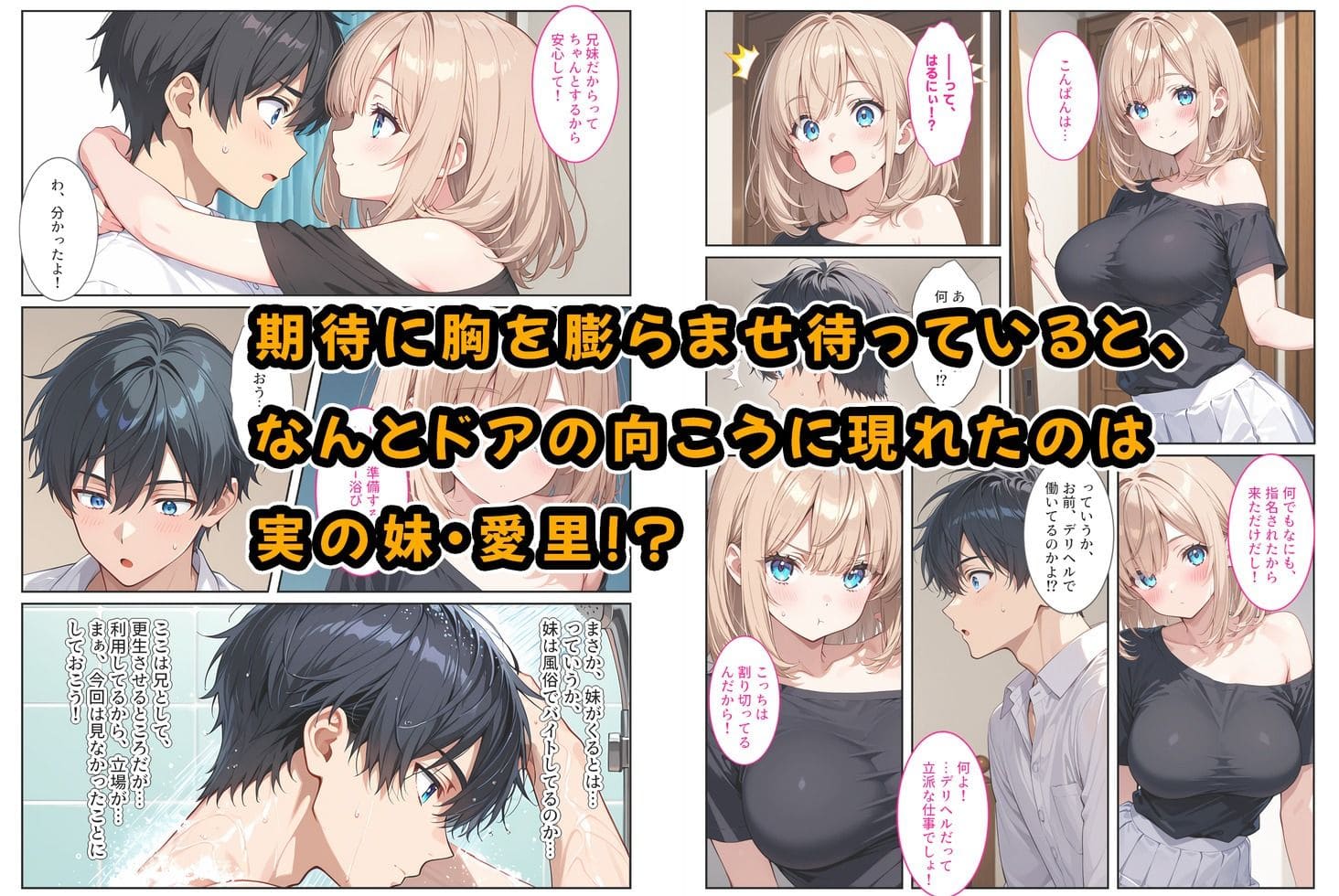 デリヘル呼んだら妹が！背徳セックスで爆乳の妹がセフレになりました！ サンプル画像2