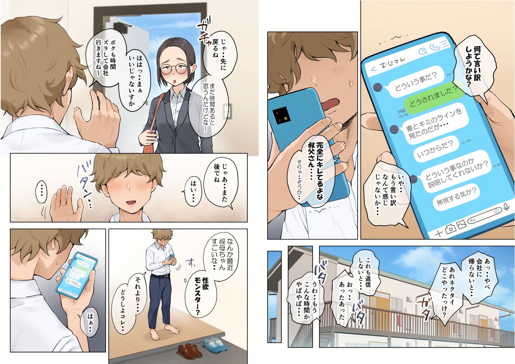 熟女の叔母さんにカワイイを連呼しちゃうヤバい甥っ子の話2.5 サンプル画像4