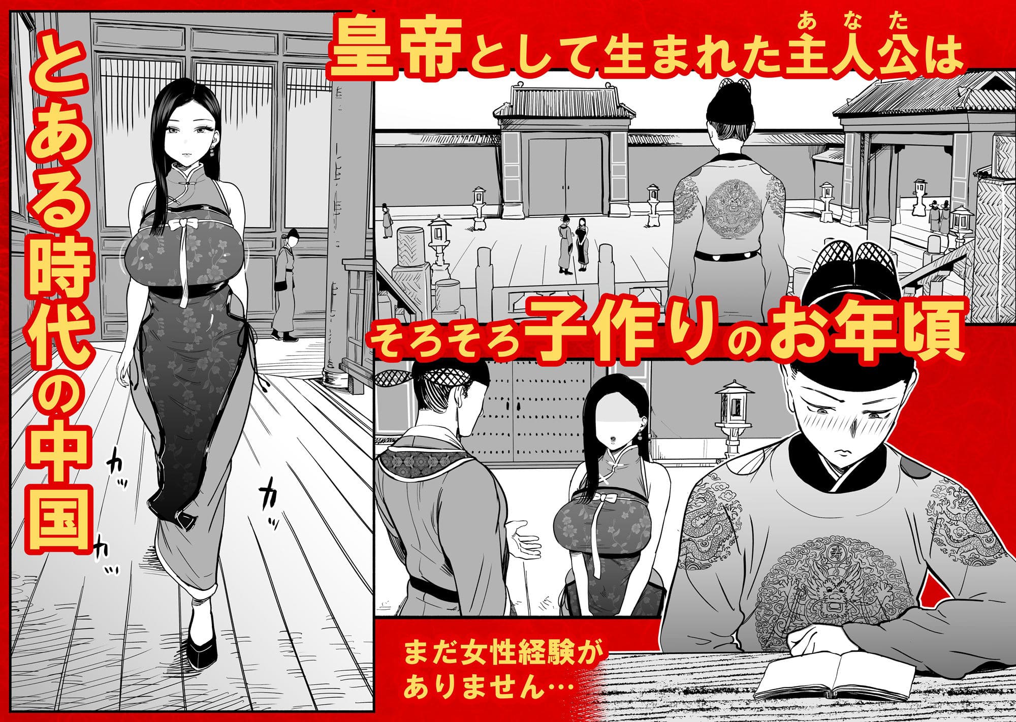 皇帝の指南役 -クールな宮女の筆おろし子作り指導- サンプル画像1