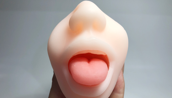 若干強吸引 長舌フェラペチーノの舌の画像
